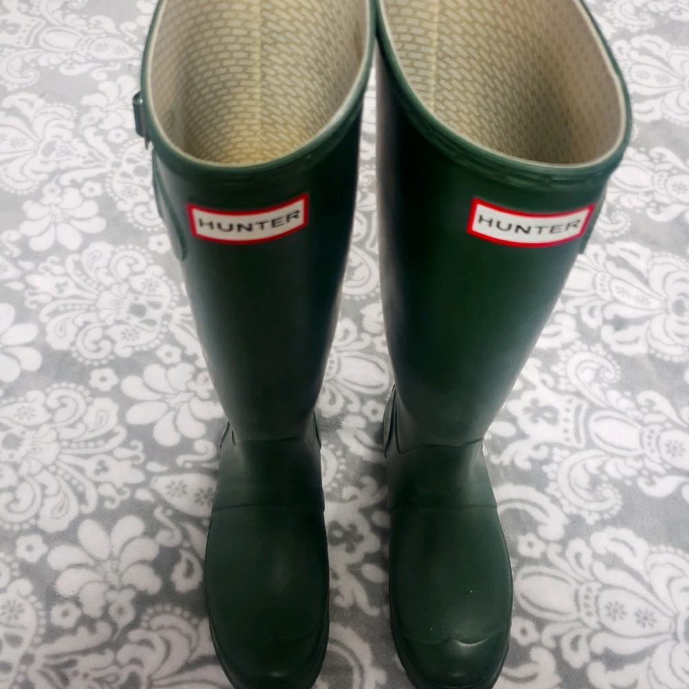Hunter green boots